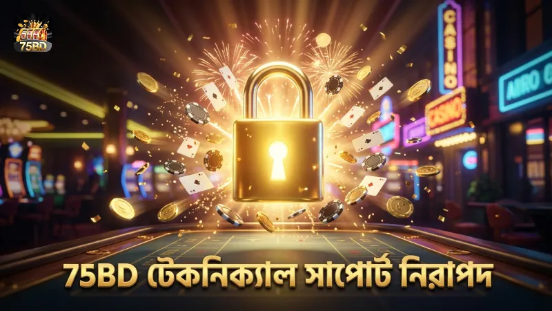 নিরাপদ সেবা নিশ্চিত করতে 75BD এর টেকনিক্যাল সাপোর্ট টিম কাজ করছে।