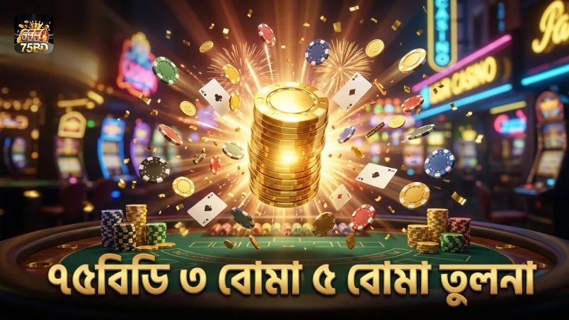 ৩ বোমা ও ৫ বোমা গ্রিড সেটআপের ঝুঁকি ও পেআউটের তুলনা