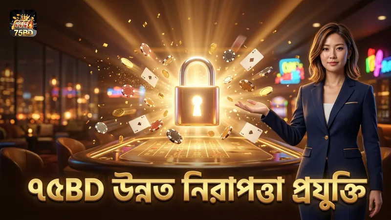 ৭৫BD এর উন্নত এনক্রিপশন প্রযুক্তি লেনদেনকে নিরাপদ রাখে