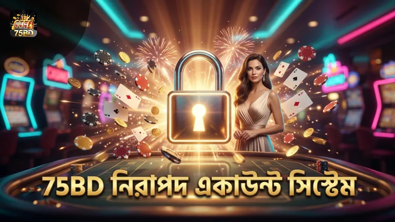 75BD প্ল্যাটফর্মে নিরাপদ একাউন্ট ব্যবস্থাপনা প্রদর্শন